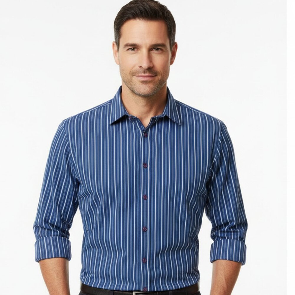 INC International Concepts Long Sleeve Button-Down Shirt – Men’s Size L